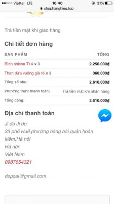 đặt hàng bước 6