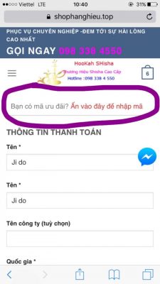 đặt hàng bước 5