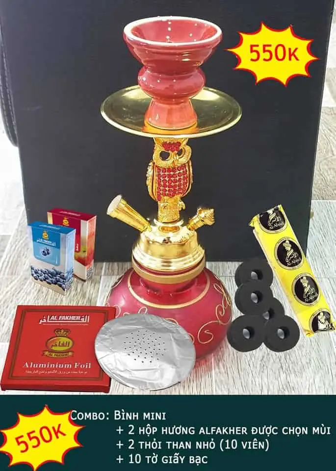combo-binh-shisha-mini combo số 1 cho bình shisha mini