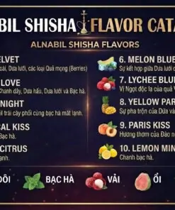 danh sách list shisha Alnabil 1
