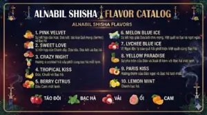 danh sách list shisha Alnabil 1