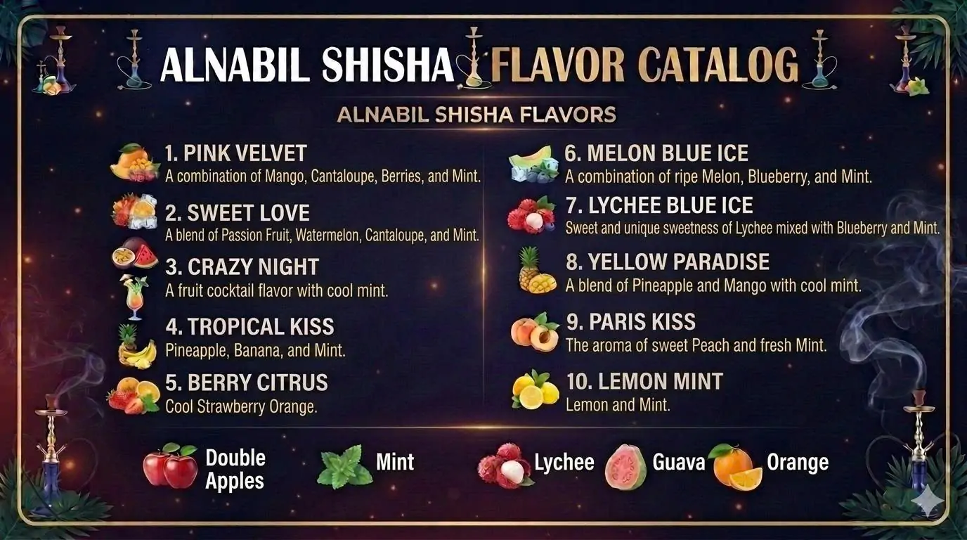 list shisha Alnabil 2